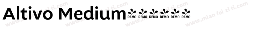 Altivo Medium字体转换